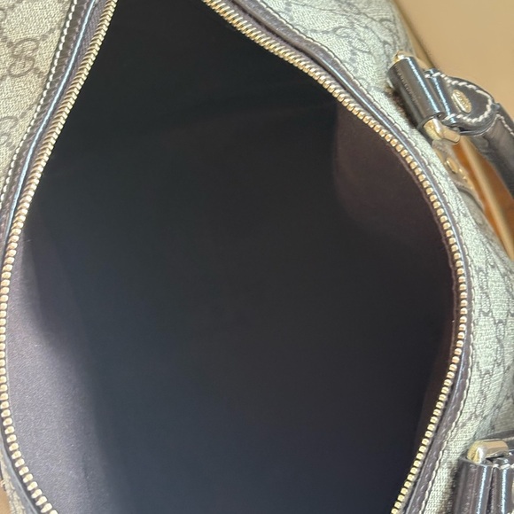 Gucci limited edition Joy Boston Women's Brown and Gold Heart Pattern Bag - Picture 10 of 16